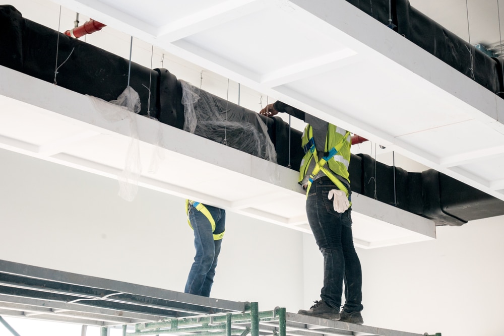 Duct,Air,System,At,Construction,Site